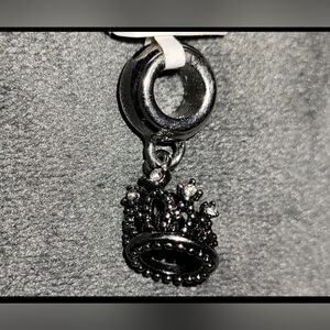 5.00/ W Purchase Tiara Sparkling Dangle Charm Silvertone Rhinestone 1/2 Inch